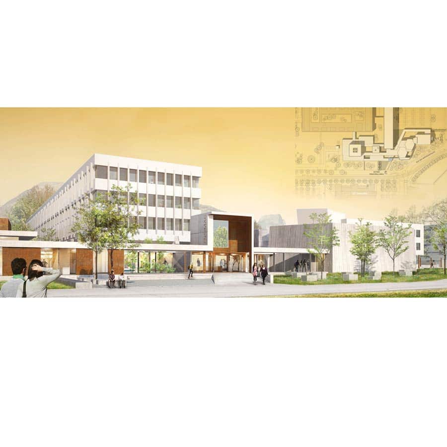 Architecture, CHAPUIS ROYER, saint-martin d’hères, campus universitaire Grenoble, ENSIMAG, réhabilitation, extension