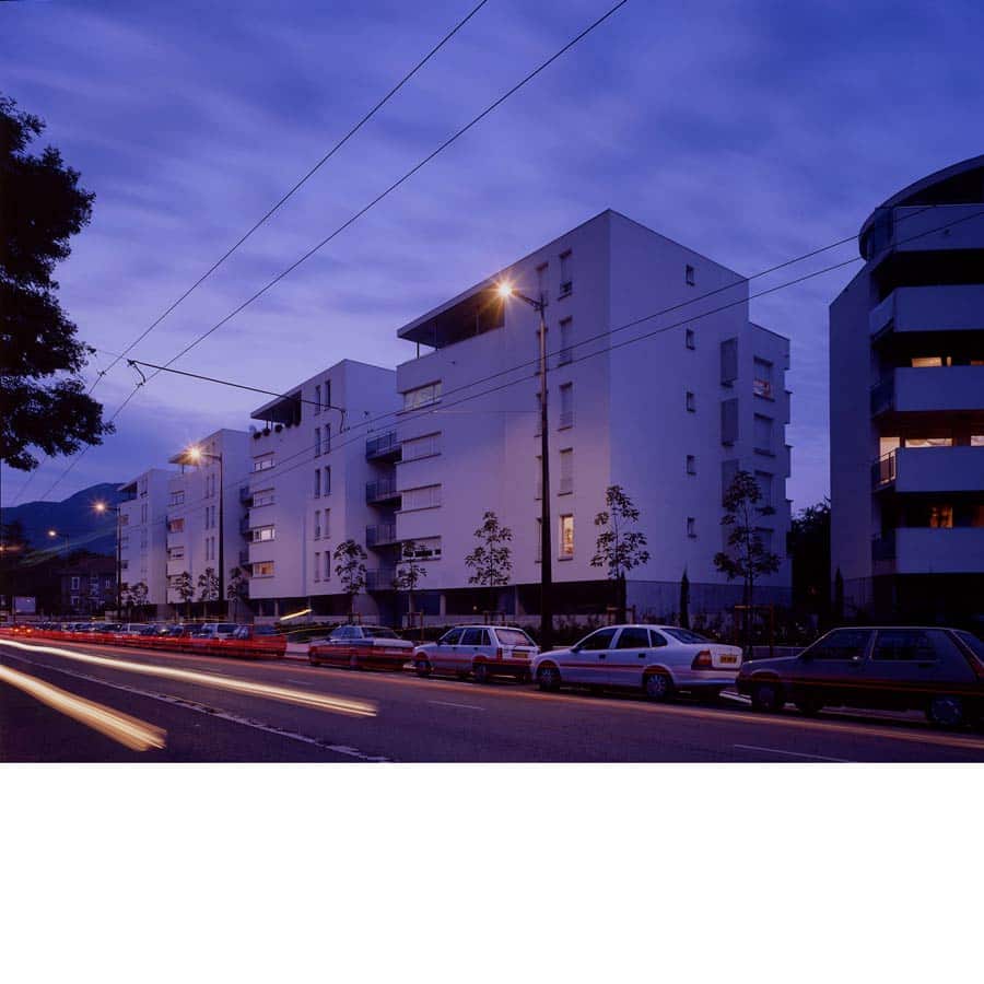 architecture, CHAPUIS ROYER ARCHITECTES, Grenoble, logement collectifs, plot, front urbain